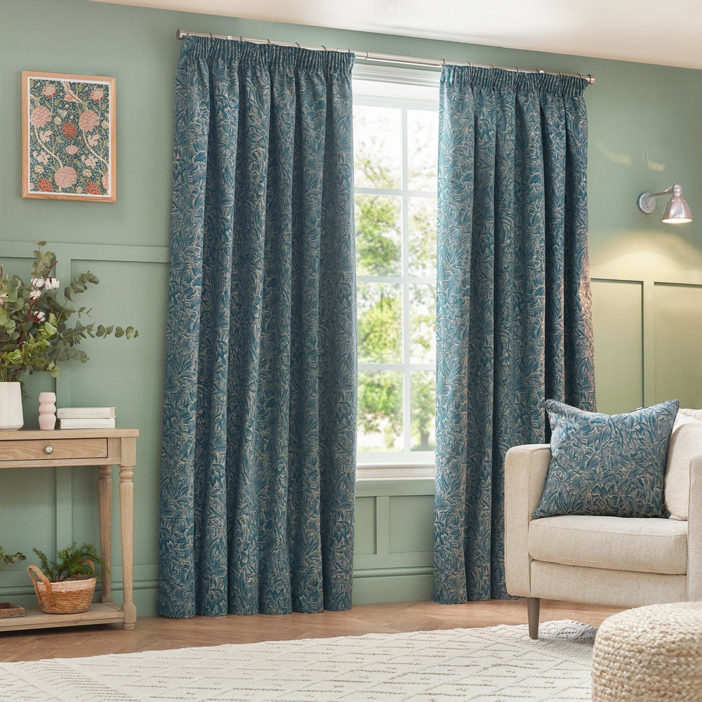 Grantley 228x137 Pencil Pleat Curtains Wedgewood - XShowhome Limited - Riva