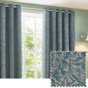Grantley 228x182 Eyelet Curtains Wedgewood - Canwell Interiors Limited - Riva