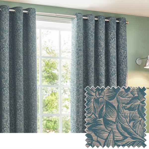 Grantley 228x182 Eyelet Curtains Wedgewood - Canwell Interiors Limited - Riva
