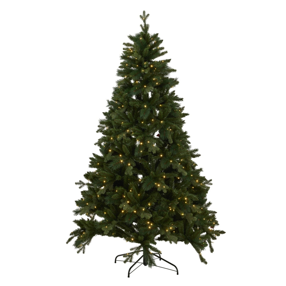 Green Forest Fir Pre - Lit 400L LED Christmas Tree - Canwell Interiors Limited - Hills