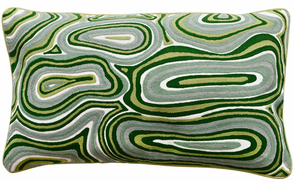 Green Maze Cushion 35x50 - Canwell Interiors Limited - Malini