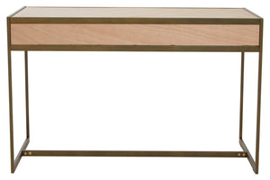 Grenoble Oak Veneer 2 Drawer Desk - Canwell Interiors Limited - Xshowhome