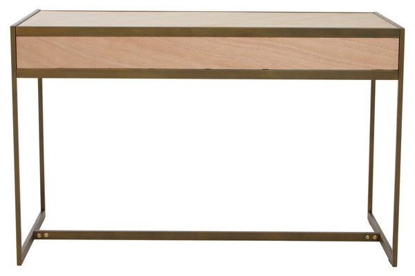 Grenoble Oak Veneer 2 Drawer Desk - Canwell Interiors Limited - Xshowhome