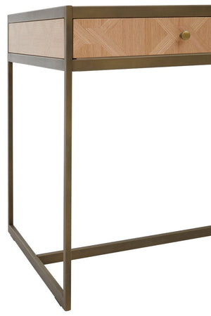 Grenoble Oak Veneer 2 Drawer Desk - Canwell Interiors Limited - Xshowhome
