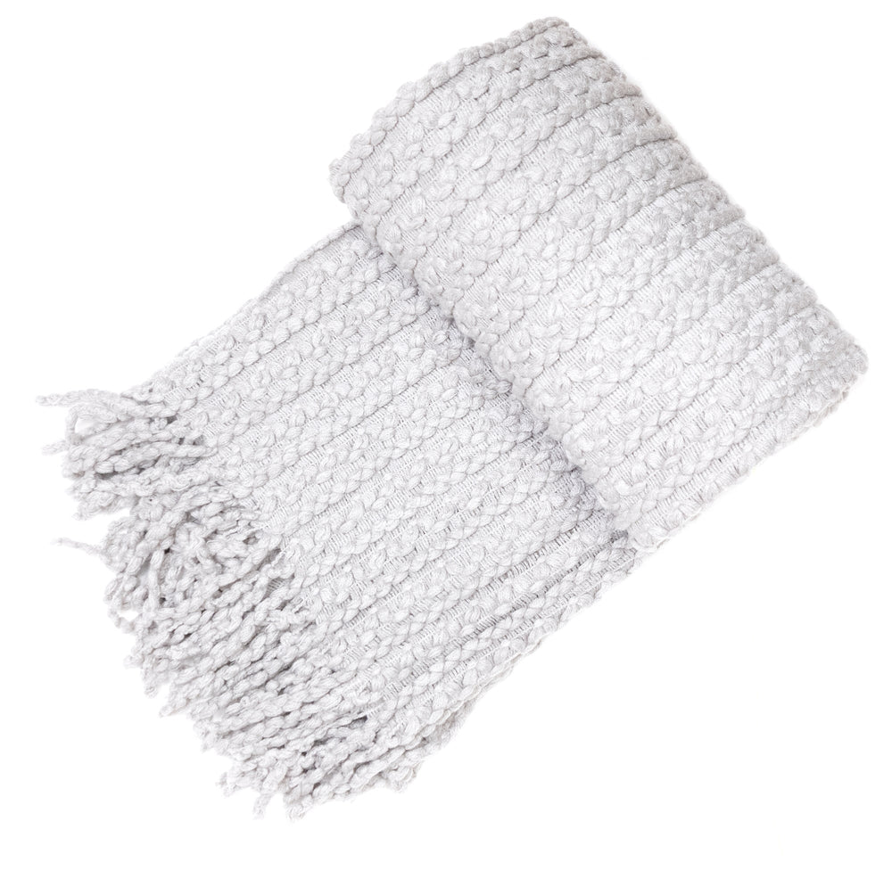 Malini Brixton Grey Throw - Canwell Interiors Limited - Malini