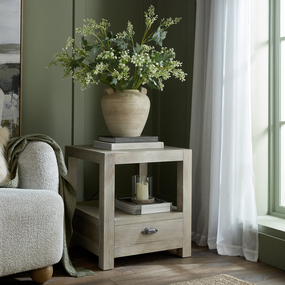 Haldon Collection 1 Drawer Side Table With Shelf - Canwell Interiors Limited - Hills