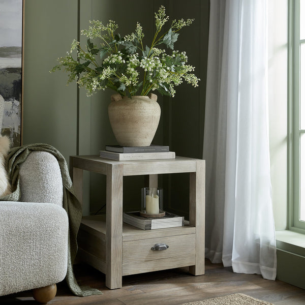 Haldon Collection 1 Drawer Side Table With Shelf - Canwell Interiors Limited - Hills