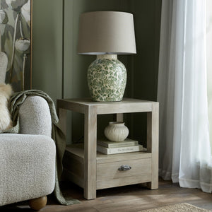 Haldon Collection 1 Drawer Side Table With Shelf - Canwell Interiors Limited - Hills