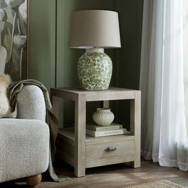 Haldon Collection 1 Drawer Side Table With Shelf - Canwell Interiors Limited - Hills