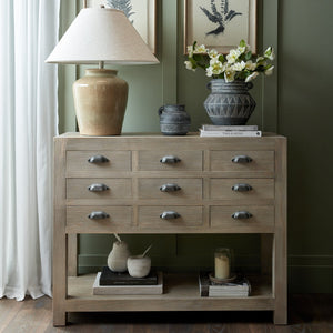 Haldon Collection 9 Drawer Chest With Shelf - Canwell Interiors Limited - Hills