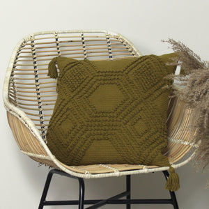 Halmo 45x45 Feather Filled Cushion Moss - Canwell Interiors Limited - Riva