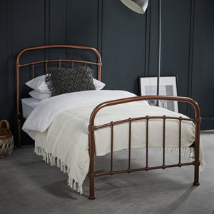 Halston 4.6 Double Copper Bed - Canwell Interiors Limited - Canwell