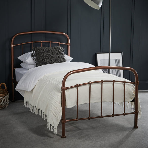 Halston 4.6 Double Copper Bed - Canwell Interiors Limited - Canwell