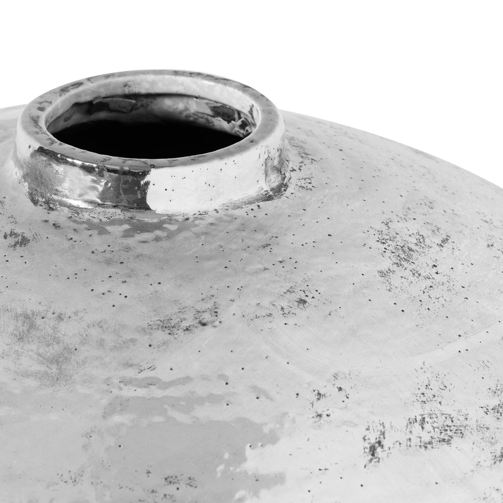 Hammered Silver Astral Vase - Canwell Interiors Limited - Hills