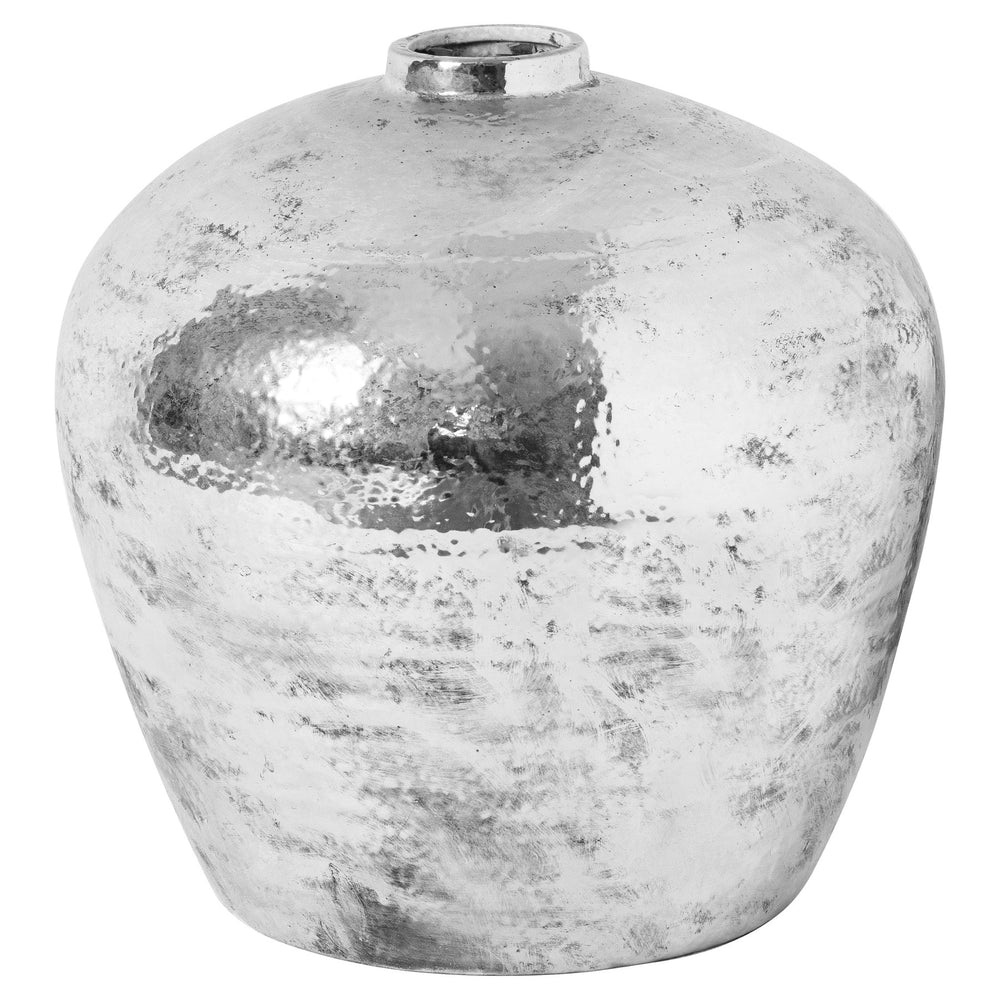 Hammered Silver Astral Vase - Canwell Interiors Limited - Hills