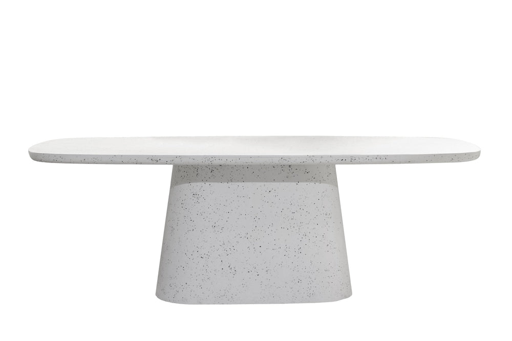 HAMURA Dining Table — Terrazzo White - Canwell Interiors Limited - Light & Living