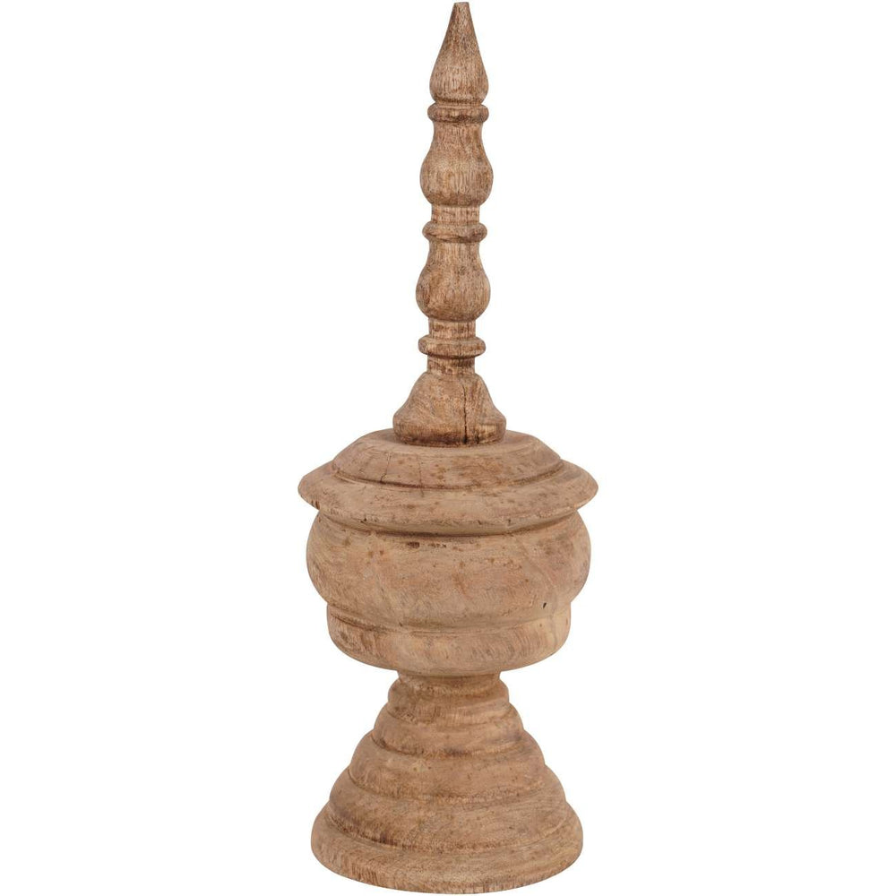 Hand Carved Wooden Finial Sculpture Small - XShowhome Limited - Libra