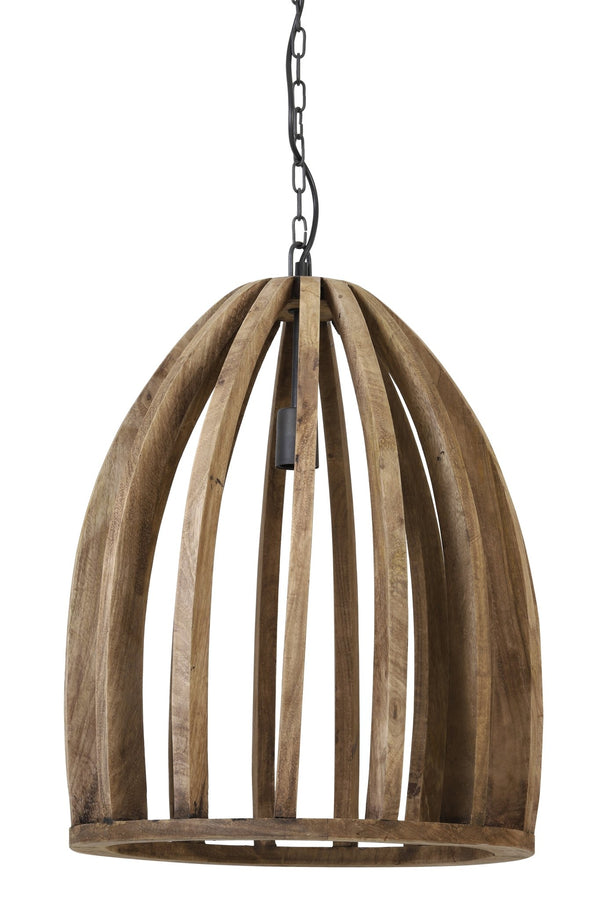 HARANKA Pendant Light — Wood Dark Brown - Canwell Interiors Limited - Light & Living