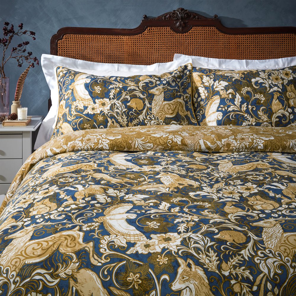 Harewood Single Duvet Set Blue - Canwell Interiors Limited - Riva