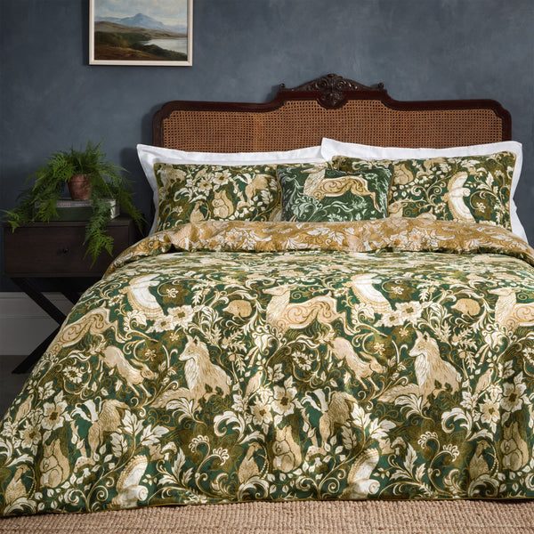 Harewood Single Duvet Set Emerald - Canwell Interiors Limited - Riva