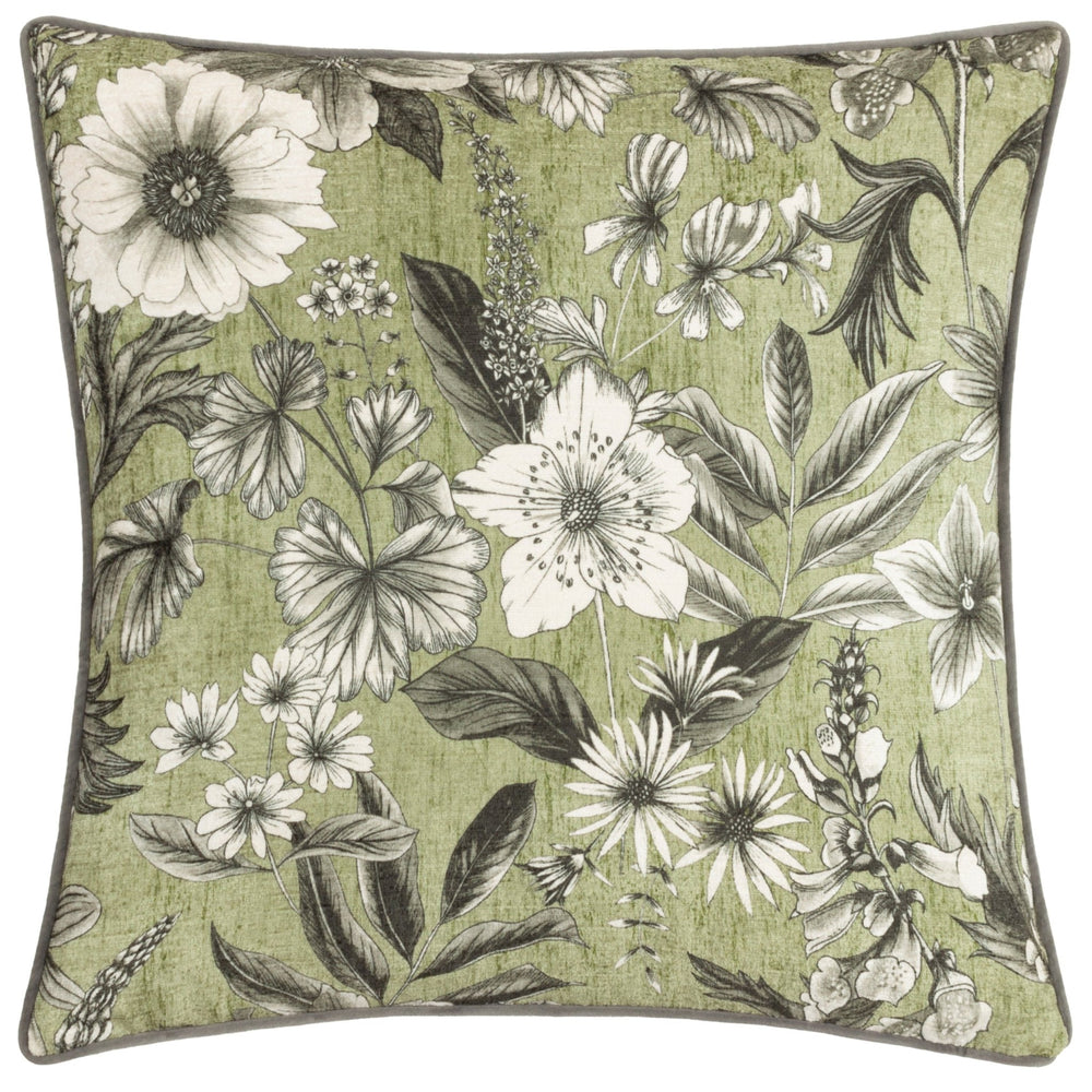 Harlington Botany 50x50 Feather Filled Cushion Moss - Canwell Interiors Limited - Riva