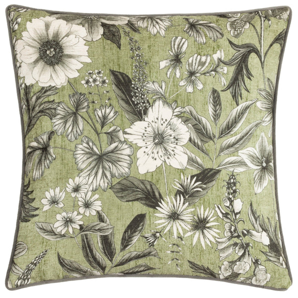 Harlington Botany 50x50 Feather Filled Cushion Moss - Canwell Interiors Limited - Riva