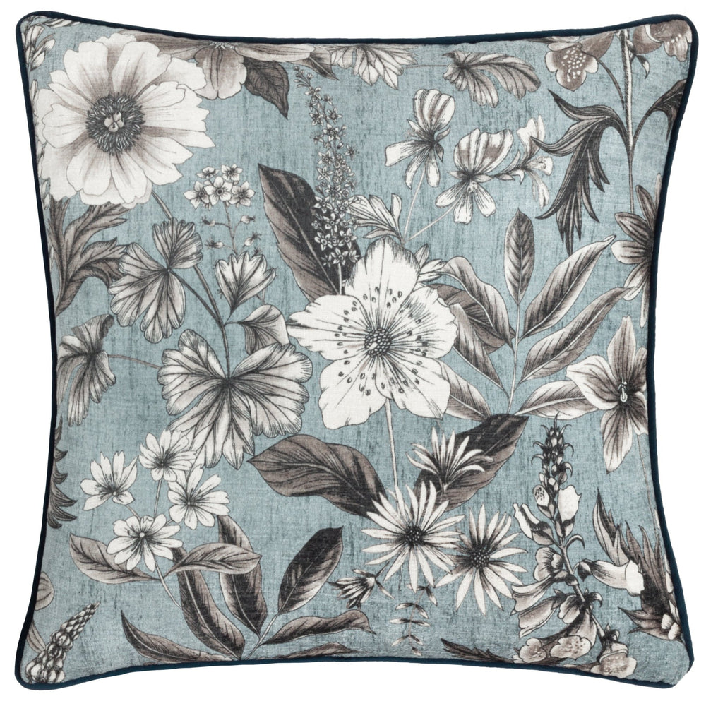 Harlington Botany 50x50 Feather Filled Cushion Petrol - Canwell Interiors Limited - Riva