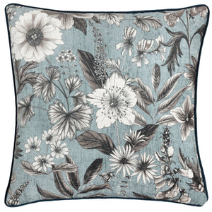 Harlington Botany 50x50 Feather Filled Cushion Petrol - Canwell Interiors Limited - Riva