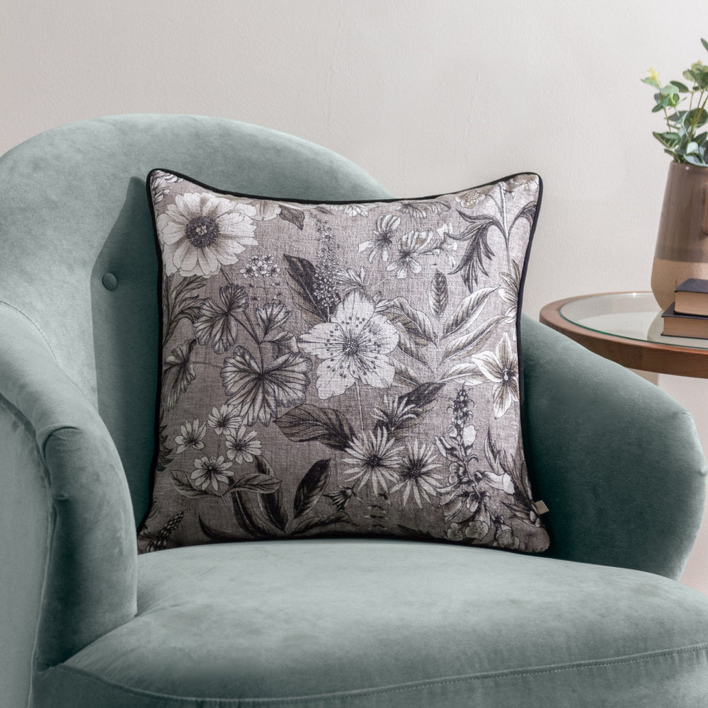 Harlington Botany 50x50 Feather Filled Cushion Sepia - Canwell Interiors Limited - Riva
