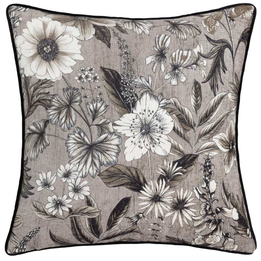 Harlington Botany 50x50 Feather Filled Cushion Sepia - Canwell Interiors Limited - Riva