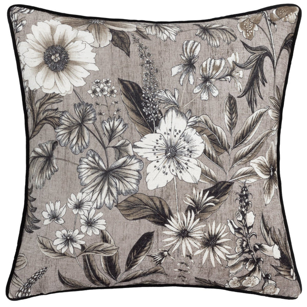 Harlington Botany 50x50 Feather Filled Cushion Sepia - Canwell Interiors Limited - Riva