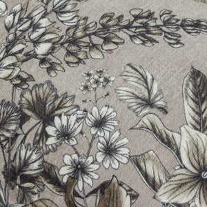Harlington Gardenia 30x50 Feather Filled Cushion Sepia - Canwell Interiors Limited - Riva