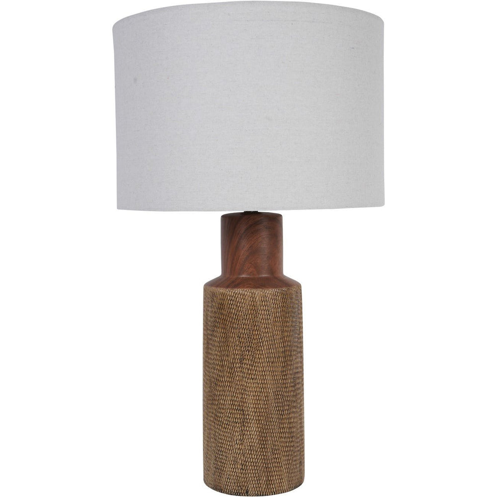 Hastings Textured Ceramic Table Lamp with Shade - XShowhome Limited - Libra