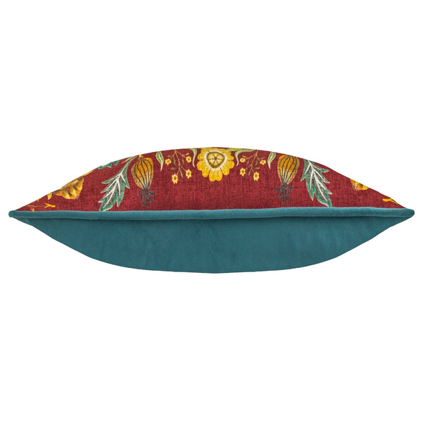 Hawthorn Birds 30x50 Feather Filled Cushion Burgundy - Canwell Interiors Limited - Riva