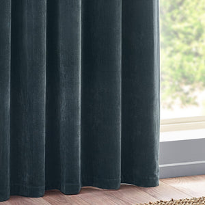 Heavy Chenille 229x137 Eyelet Curtain Marine - Canwell Interiors Limited - Riva