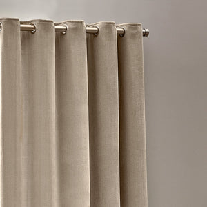 Heavy Chenille 229x183 Eyelet Curtain Natural - Canwell Interiors Limited - Riva