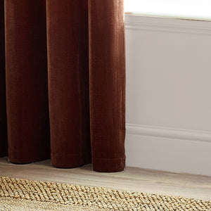 Heavy Chenille 229x183 Eyelet Curtain Nutmeg - Canwell Interiors Limited - Riva