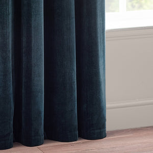 Heavy Chenille 229x229 Eyelet Curtain Navy - Canwell Interiors Limited - Riva
