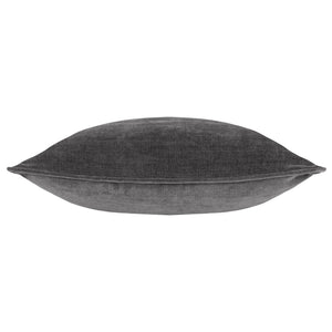 Heavy Chenille 50x50 Feather Filled Cushion Charcoal - Canwell Interiors Limited - Riva