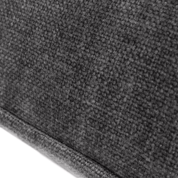 Heavy Chenille 50x50 Feather Filled Cushion Charcoal - Canwell Interiors Limited - Riva