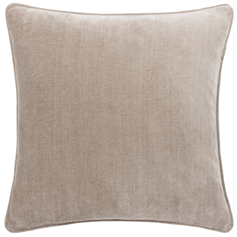 Heavy Chenille 50x50 Feather Filled Cushion Greige - Canwell Interiors Limited - Riva