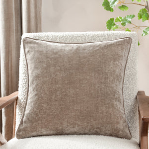 Heavy Chenille 50x50 Feather Filled Cushion Greige - Canwell Interiors Limited - Riva