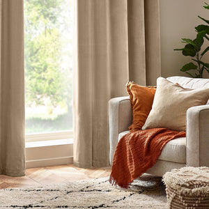 Heavy Chenille 50x50 Feather Filled Cushion Natural - Canwell Interiors Limited - Riva