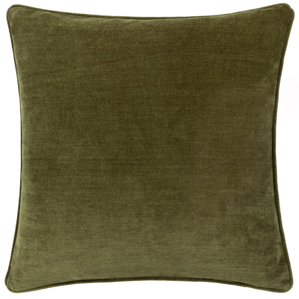 Heavy Chenille 50x50 Feather Filled Cushion Olive - XShowhome Limited - Riva
