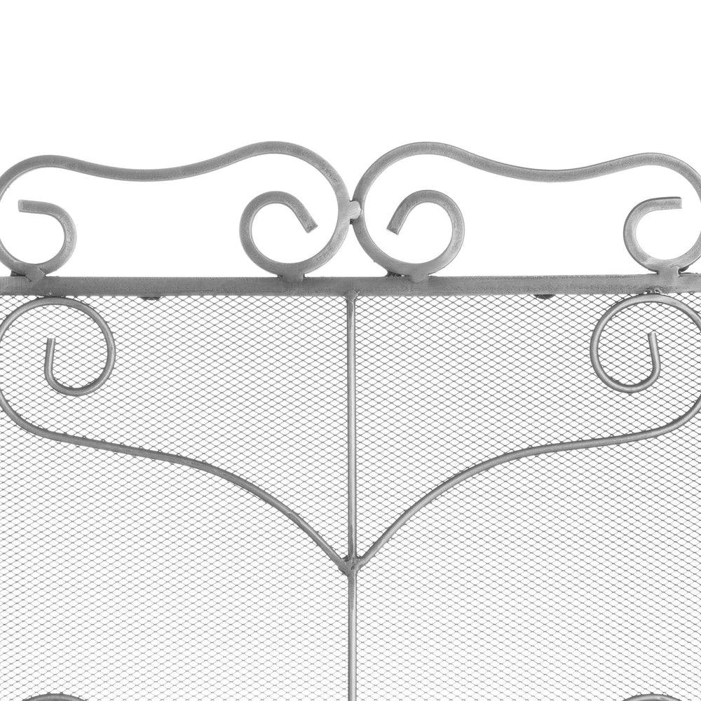 Heavy Large Antique Silver Fire Screen - Canwell Interiors Limited - Hills