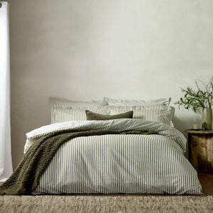 Hebden King Size Duvet Set Olive - Canwell Interiors Limited - Riva