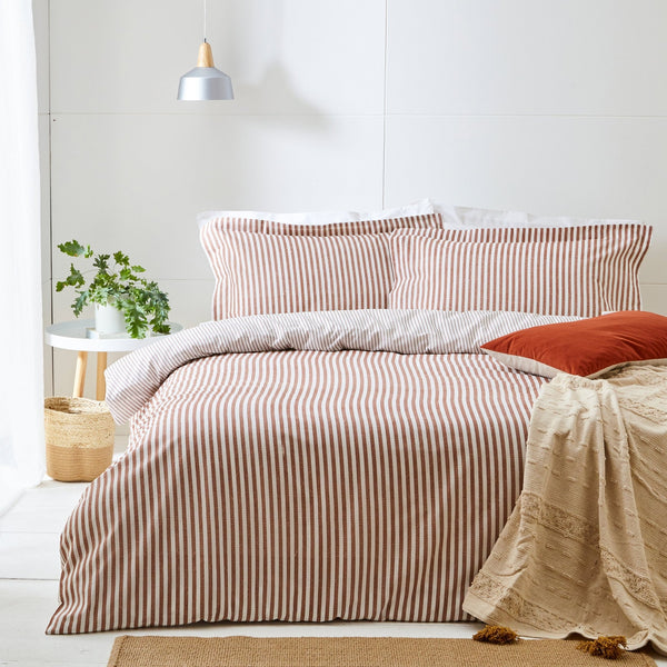 Hebden King Size Duvet Set Pecan - Canwell Interiors Limited - Riva
