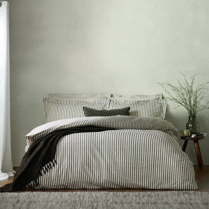 Hebden Single Duvet Set Black - Canwell Interiors Limited - Riva