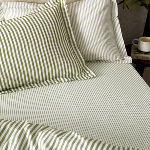 Hebden/barton Single Fitted Sheet Olive - Canwell Interiors Limited - Riva