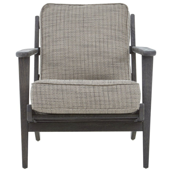 Hector Tweed Armchair With Black Oak Wood Frame - Canwell Interiors Limited - Xshowhome